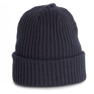 Heren/Dames gebreide Zeemans Wintermuts navy blauw