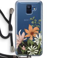 Floral bouquet: Samsung Galaxy A6 (2018) Transparant Hoesje met koord