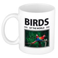 Papegaaien mok met dieren foto birds of the world - thumbnail