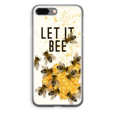 Let it bee: iPhone 8 Plus Transparant Hoesje