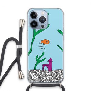 Aquarium: iPhone 13 Pro Transparant Hoesje met koord