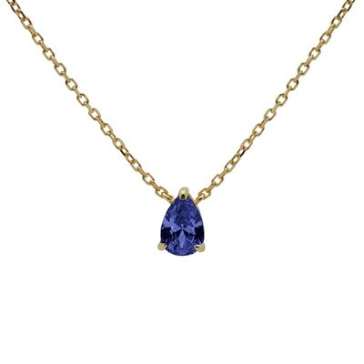 Karma Ketting Julia Sapphire Blue Goud