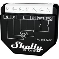 Shelly qubino wave shutter relais (zwart/wit, 2-kanaals, z-wave)