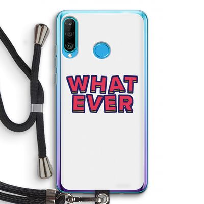 Whatever: Huawei P30 Lite Transparant Hoesje met koord