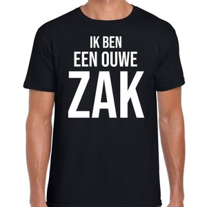 Ik ben een ouwe zak cadeau t-shirt zwart voor heren