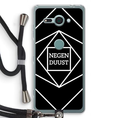 Negenduust geometrisch: Sony Xperia XZ2 Compact Transparant Hoesje met koord