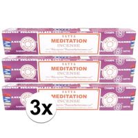 3x Nag Champa wierook Meditation 15 gram - thumbnail