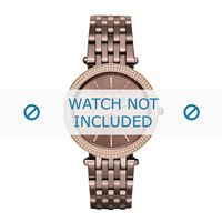 Horlogeband Michael Kors MK3416 Staal Bruin 20mm - thumbnail