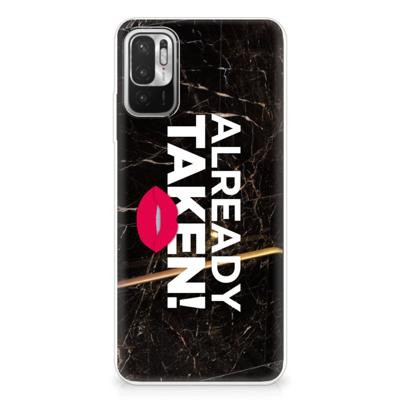 Xiaomi Redmi Note 10/10T 5G | Poco M3 Pro | Siliconen hoesje | met naam Already Taken Black