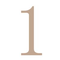 Vaessen Creative • houten cijfer "1" 9cmx3mm