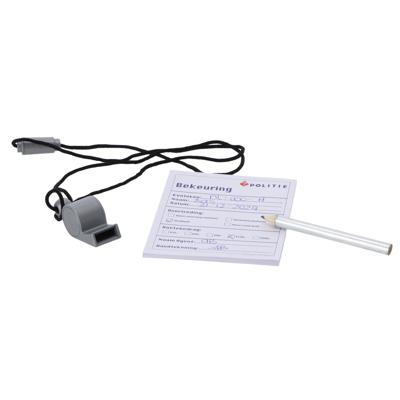 Politie verkleed accessoires bonnenboekje - bekeuringen schrijven - met potlood en fluitje - kindere