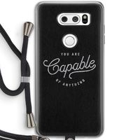 Capable: LG V30 Transparant Hoesje met koord