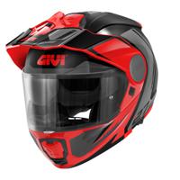 GIVI X.27 Tourer Graphic, Systeemhelm, Zwart-Rood