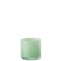 J-Line windlicht Jade - glas - lichtgroen - small