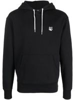 Maison Kitsuné hoodie en coton à logo brodé - Noir