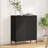 Dressoir Zwart 69.5 x 33 x 82 cm Bewerkt hout