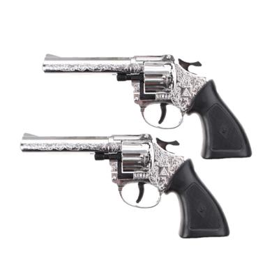 Speelgoed Revolvers/pistolen ringo - 2x stuks - 8 schoten - 20 cm