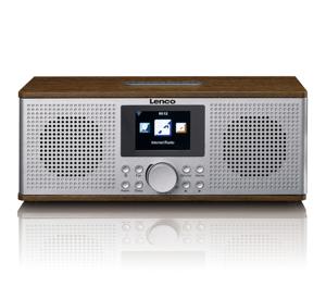 Lenco DIR-170 Internetradio DAB+, VHF (FM), Internet AUX, Bluetooth, USB, Internetradio Walnoot