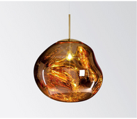 NJOY hanglamp glas 36cm goud - thumbnail