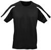 Just Cool JC003 Contrast Cool T - Jet Black/Arctic White - L