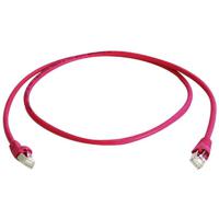 Telegärtner L00000A0232 RJ45 Netwerkkabel, patchkabel CAT 6A S/FTP 0.25 m Rood Vlambestendig, Snagless, Pair afscherming, Afgeschermd (dubbel), Halogeenvrij, - thumbnail