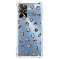 Doorzichtige Silicone Hoesje voor OPPO A16 | A16s | A54s Poep Emojis Doorzichtige Silicone Hoesje voor OPPO A16 | A16s | A54s Poep Emojis