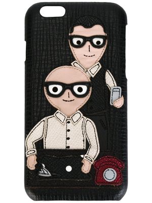 Dolce & Gabbana coque d'iPhone à patchs multiples - Noir
