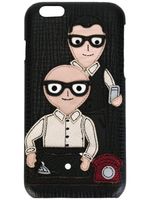 Dolce & Gabbana coque d'iPhone à patchs multiples - Noir