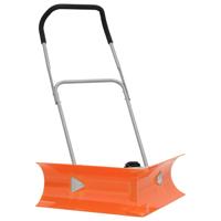 VidaXL Sneeuwschep dubbelhoekig met uitschuifbaar handvat staal oranje VidaXL Sneeuwschep dubbelhoekig met uitschuifbaar handvat staal oranje