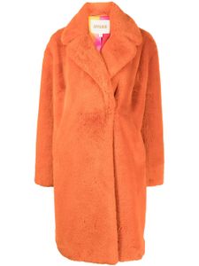 Apparis manteau Scarlet en fourrure artificielle - Orange