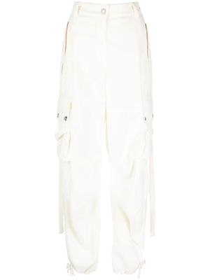 MSGM pantalon ample à poches cargo - Blanc