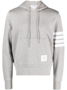 Thom Browne hoodie à motif Hector brodé - Gris