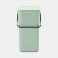 Brabantia Sort & Go Afvalemmer / Opberger 12 L - Mintgroen - thumbnail