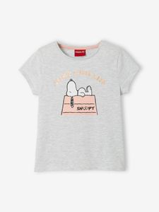 Meisjesshirt met korte mouwen Snoopy Peanuts® grijs