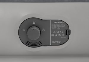 Intex - Prestige Mid-Rise - Luchtbed - 1-Persoons - 99x191x30 (BxLxH) - Grijs - Met ingebouwde FastFill USB pomp