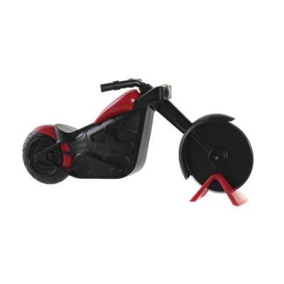 Item Int. Pizzasnijder Motorfiets - luxe pizza cutter - RVS - 22 x 10 cm - zwart/rood
