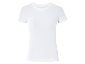 esmara Geribd dames T-shirt (Wit, S (36/38))
