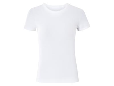 esmara Geribd dames T-shirt (Wit, XL (48/50))
