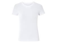 esmara Geribd dames T-shirt (Wit, S (36/38))