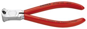 Knipex Voorsnijtang voor mechanici verchroomd met kunststof bekleed 130 mm - 6903130