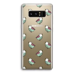 Vogeltjes: Samsung Galaxy Note 8 Transparant Hoesje