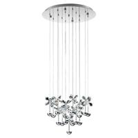 Stars of Light Design hanglampPianopoli 15-lichts 50cm grijs - 93662