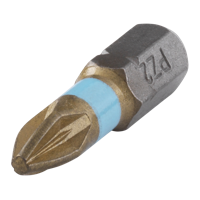 Wolfcraft Torsie TiN-bits | Kruiskop PZ2 | 2 stuks - 1326000