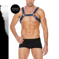 Ouch! by Shots Leren Bulldog Harnas met Gespen - L/XL