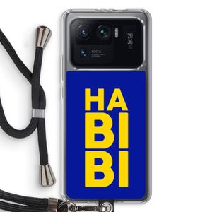 Habibi Blue: Xiaomi Mi 11 Ultra Transparant Hoesje met koord