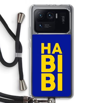 Habibi Blue: Xiaomi Mi 11 Ultra Transparant Hoesje met koord