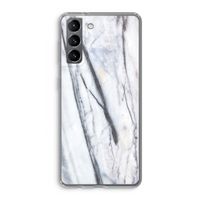Gestreepte marmer: Samsung Galaxy S21 Transparant Hoesje