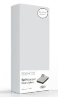Double Jersey Splittopper Hoeslaken Romanette Zilver-160 x 200/210/220 cm