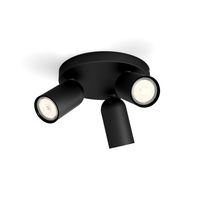 Philips Opbouwspot Pongee 3-lichts zwart 5058330PN - thumbnail