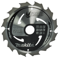 Makita Accessoires Cirkelzaagblad Hout | Mforce 190x30x2,0 12T 15g - B-31974 - B-31974